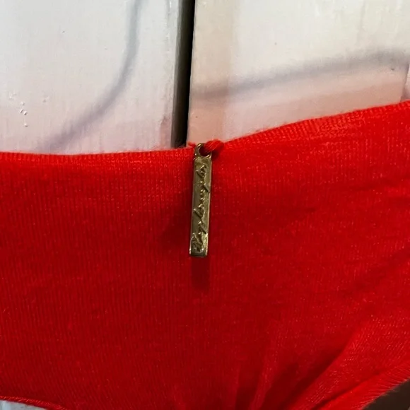 Coral beaded maxi dress side small - Picture 4 of 5